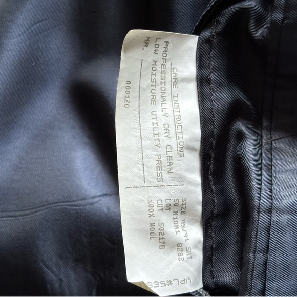 Polo by Ralph Lauren Vintage Men’s Wool Navy Blazer | size 43/41 SHT - Picture 13 of 14